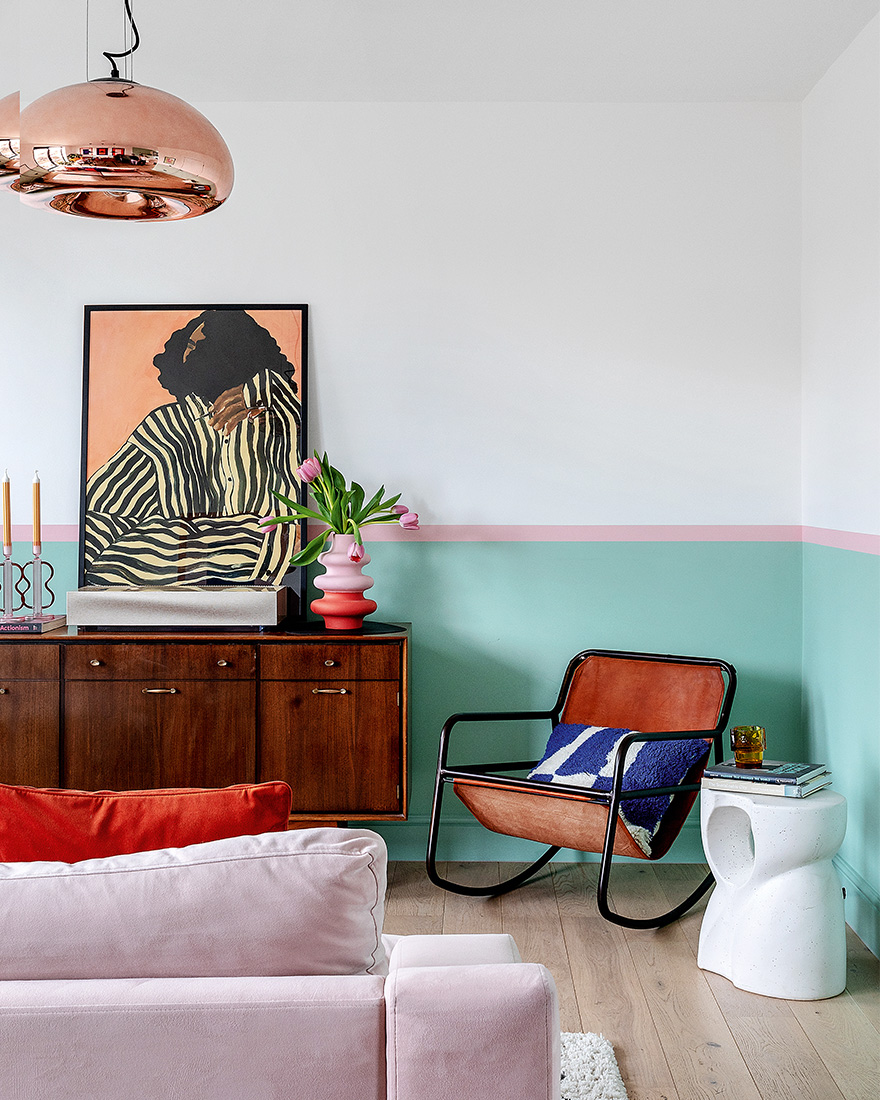 Цвет в интерьере: красочный таунхаус в Восточном Лондоне-6