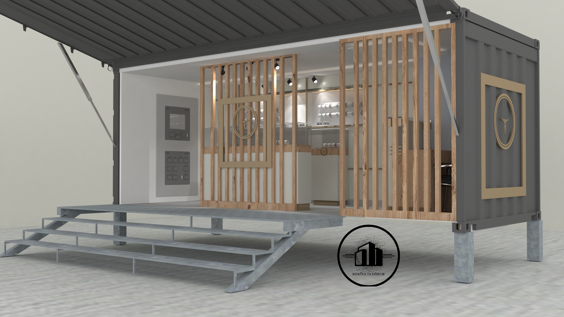 SHIPPING CONTAINER SHOP 室内设计丨YOMNA ELSHREIF-12