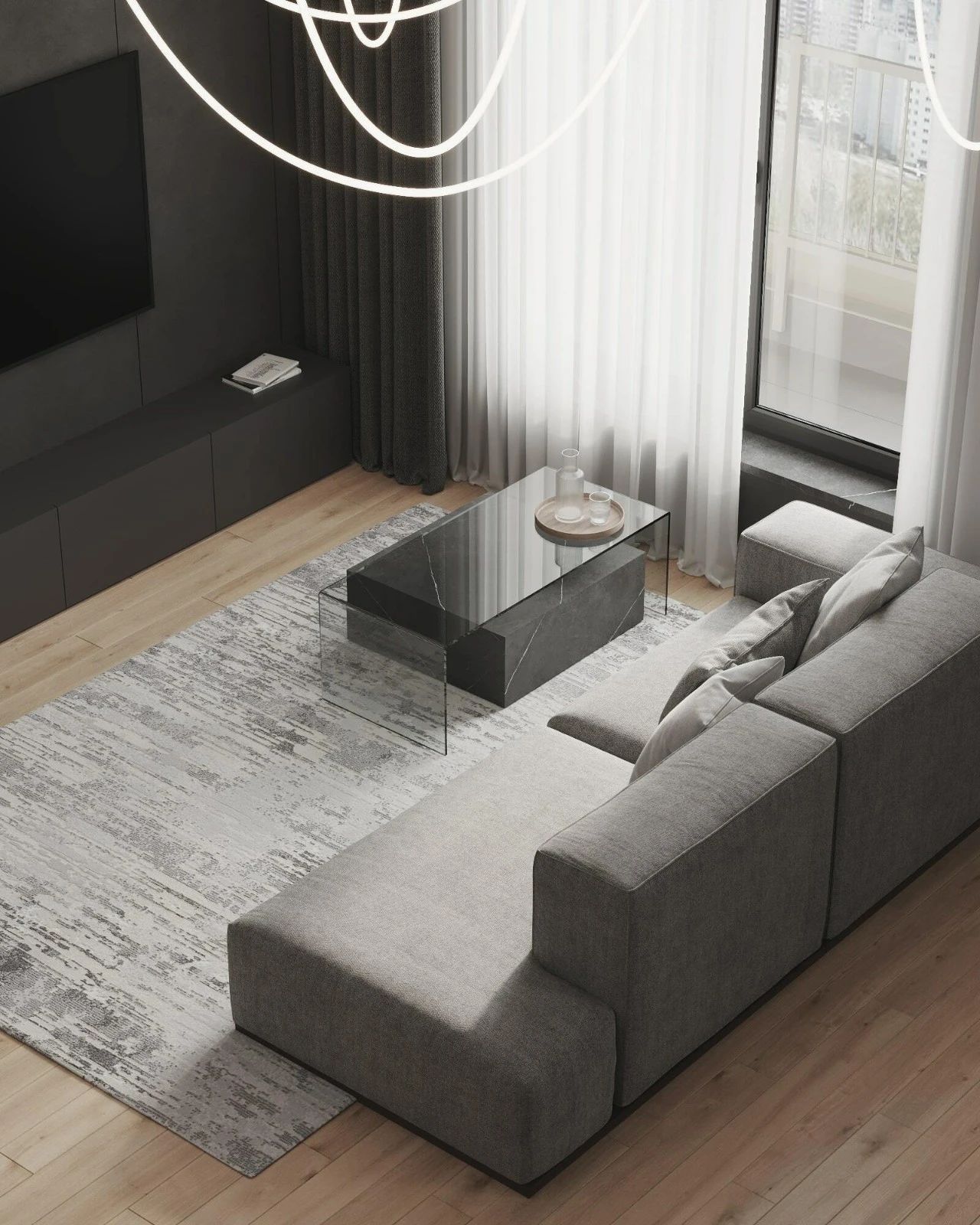 95㎡现代优雅公寓-38