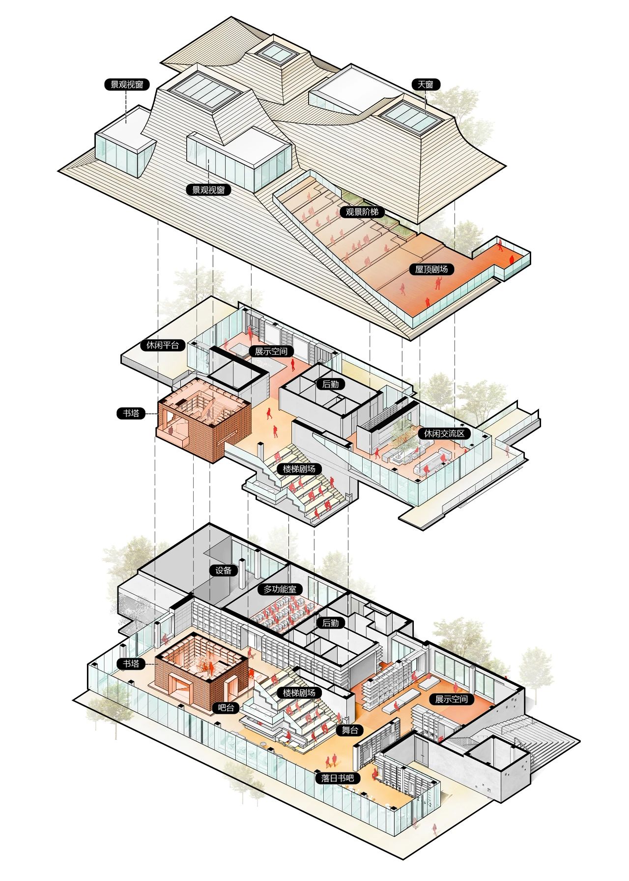 泊心域社区邻里中心丨中国黄冈丨line+建筑事务所-21