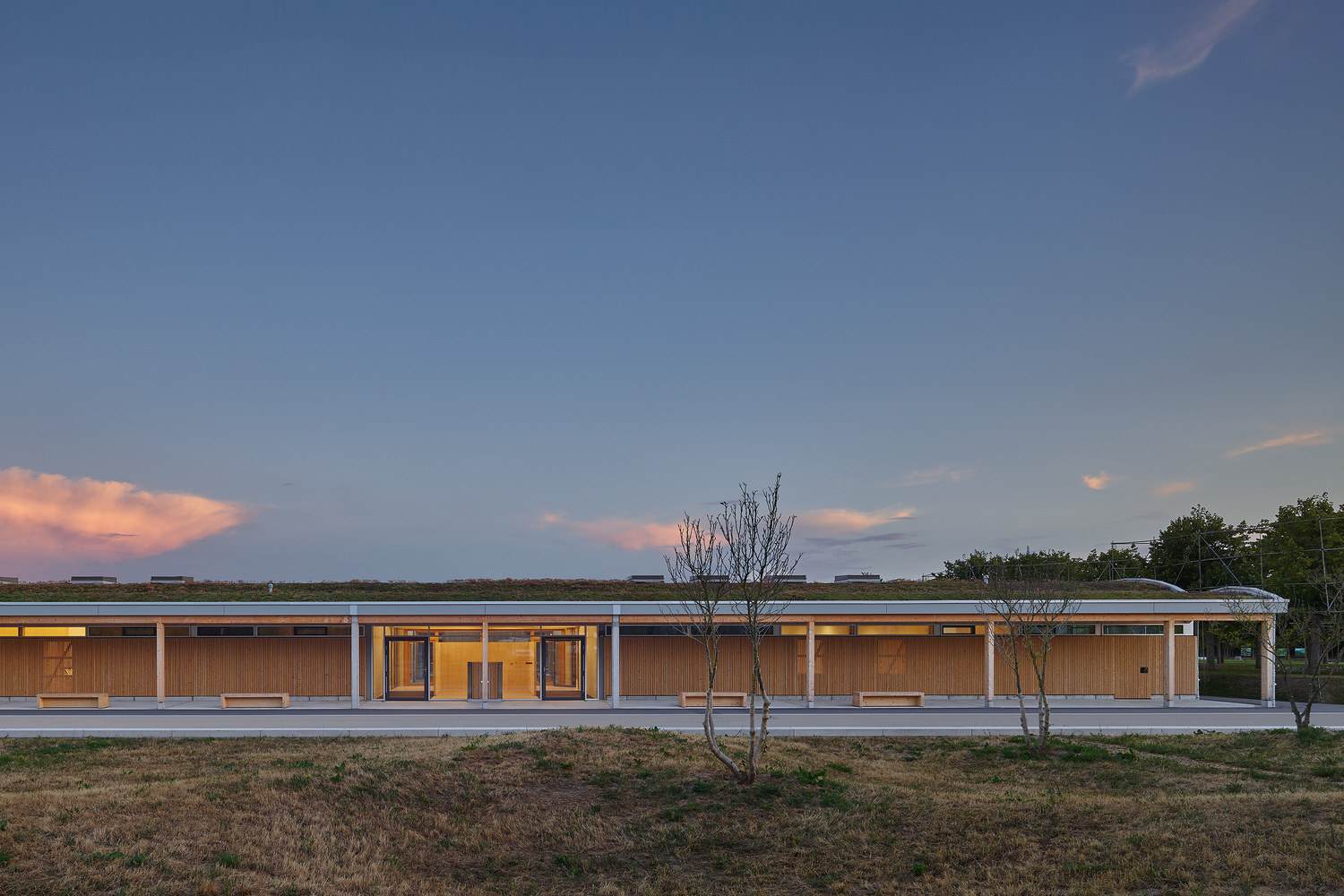 德国公共公园内的木结构幼儿园与博物馆-24