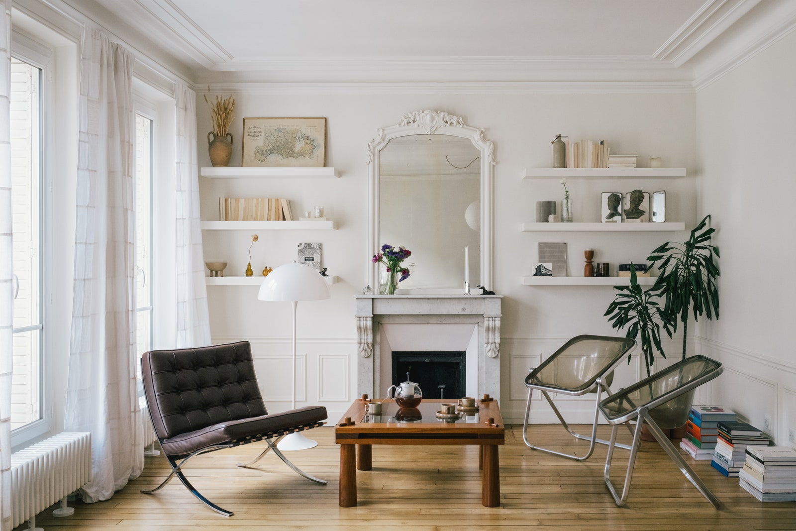 巴黎蒙马特优雅公寓的现代化改造-12