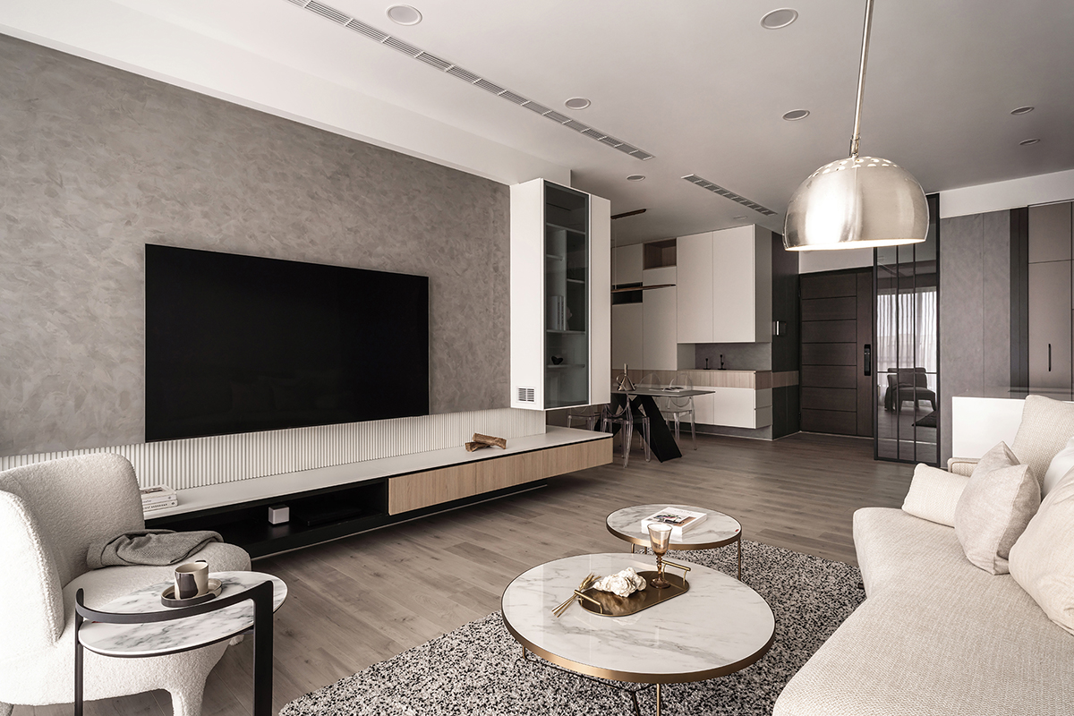 家装设计案例鉴赏——裸色轻熟简约质感居所-18