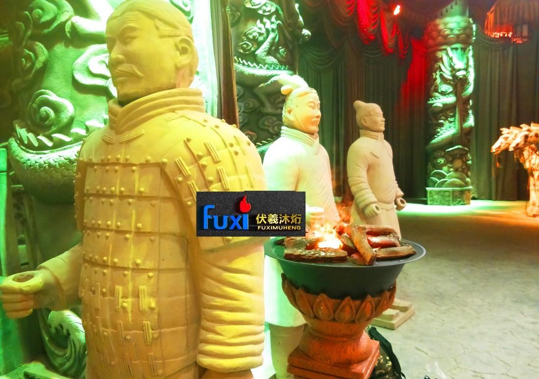 五一长假游兵马俑，体验伏羲壁炉篝火盆设计魅力-8