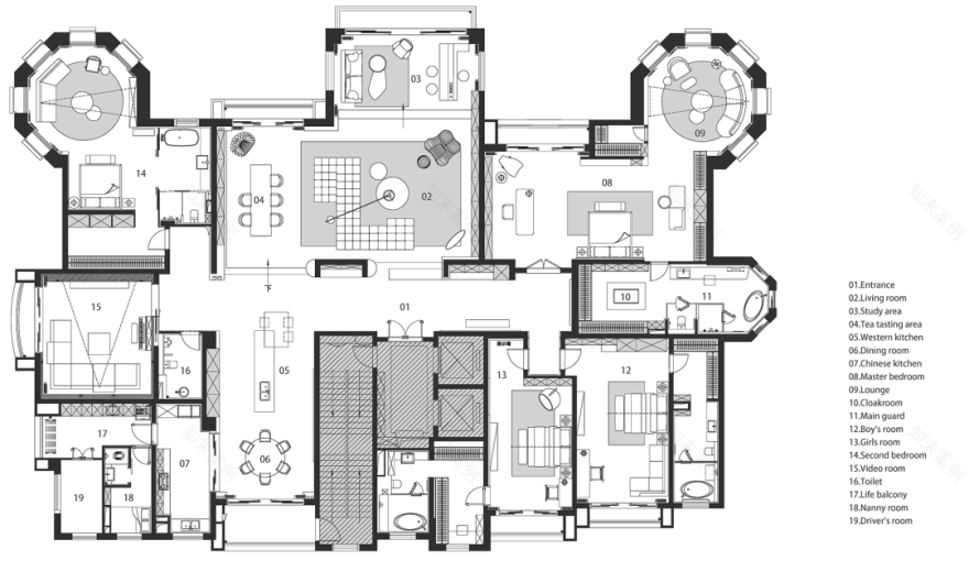 广州星河湾 682㎡江景大平层丨中国广州丨广州慕舍设计顾问有限公司-71