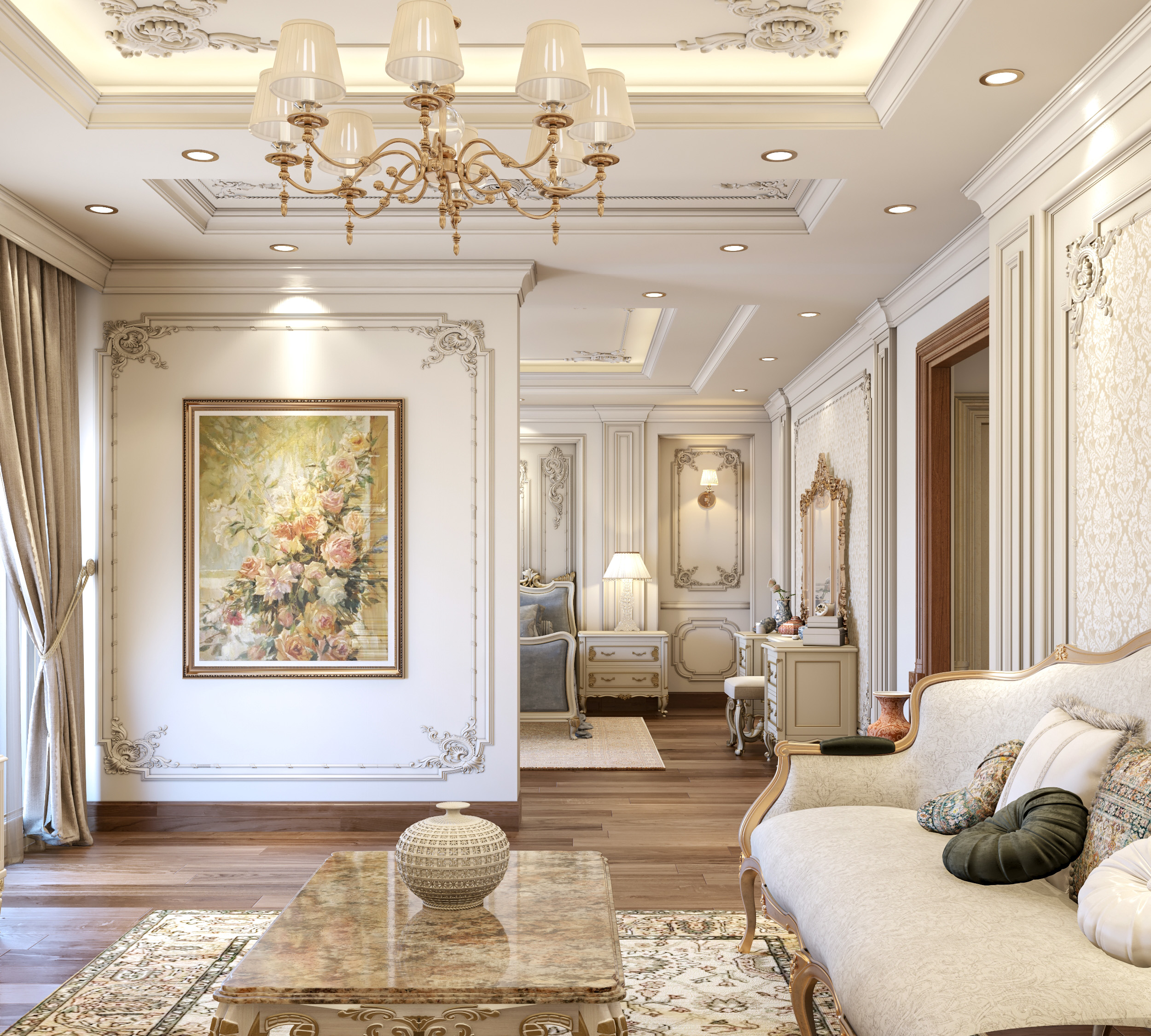 经典别墅主卧室-6