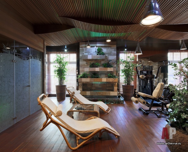 有瀑布和LED照明的豪华公寓室内设计丨Макушев Сергей,Серебряная Мария-45