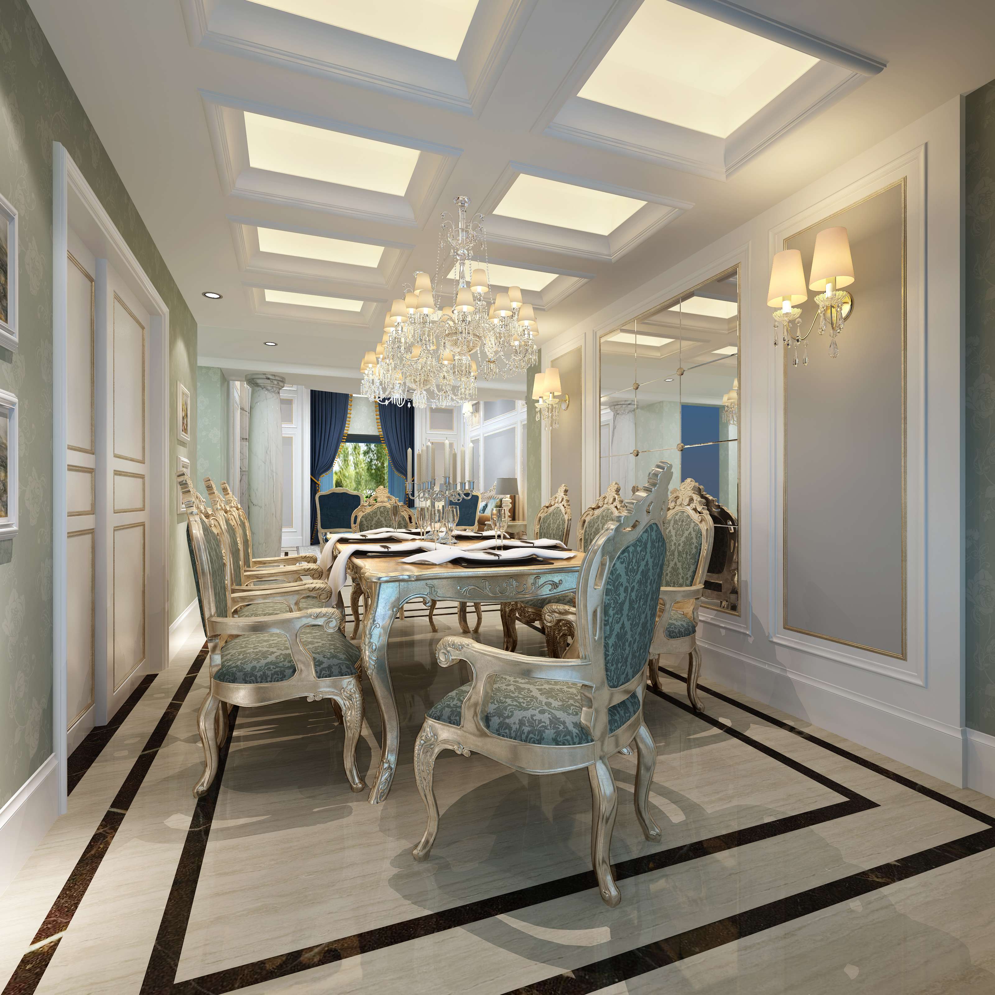 沈育晖雅致法式样板房-9