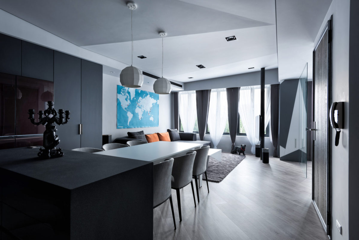 超线——现代感住宅  奇拓室内设计-3