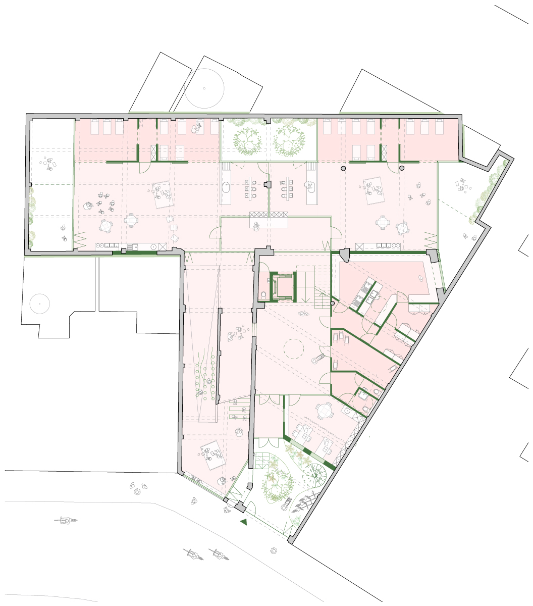 将旧车库改造为儿童日托中心丨比利时-13