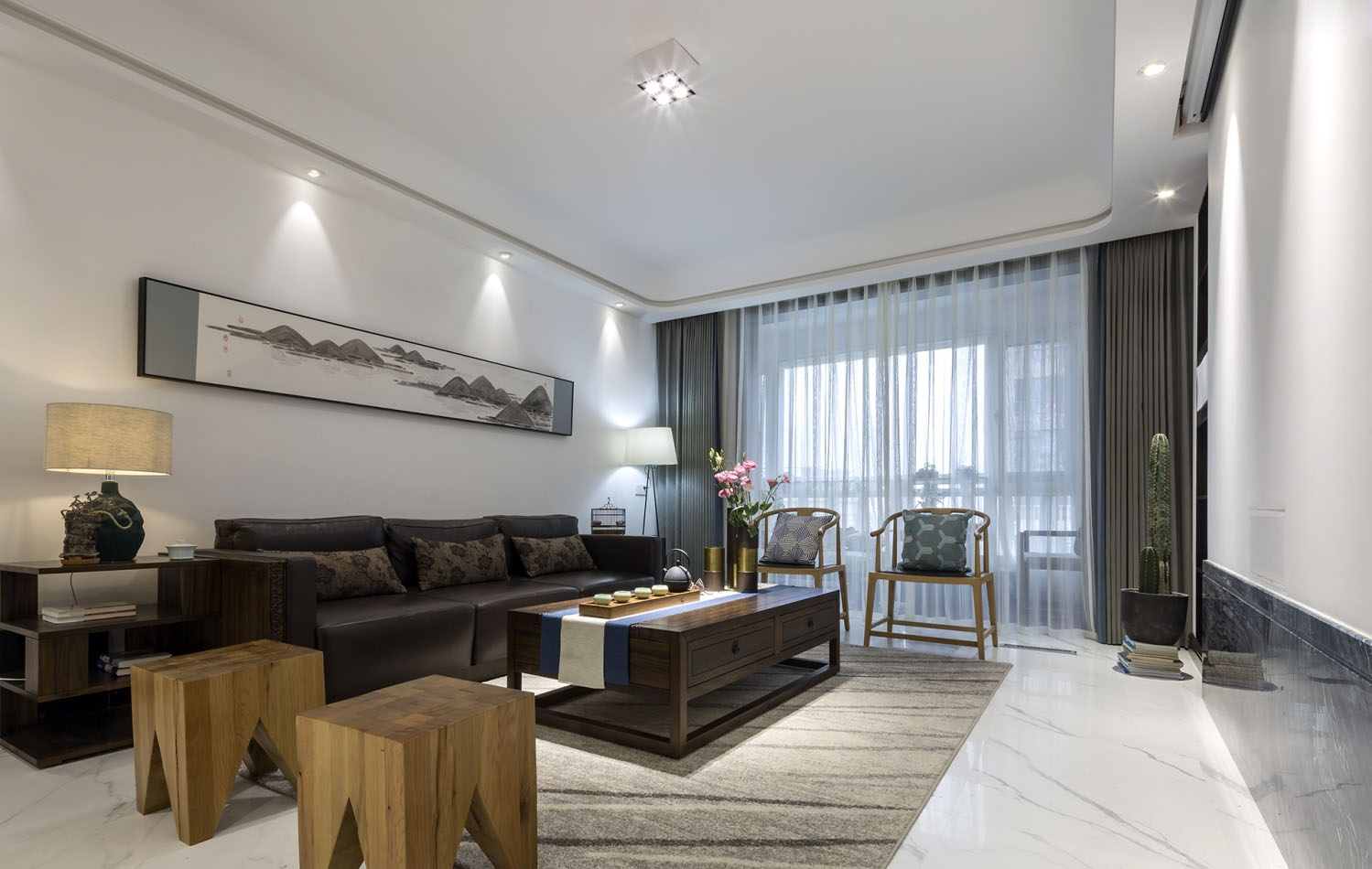 山东尚成设计实景照片--《墨韵雅清》-27