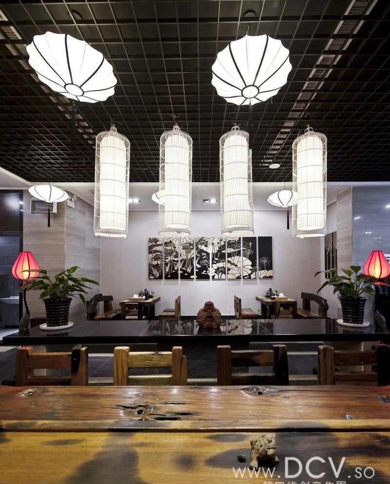 陕西-渭南周和茗茶中式茶秀餐厅设计-30