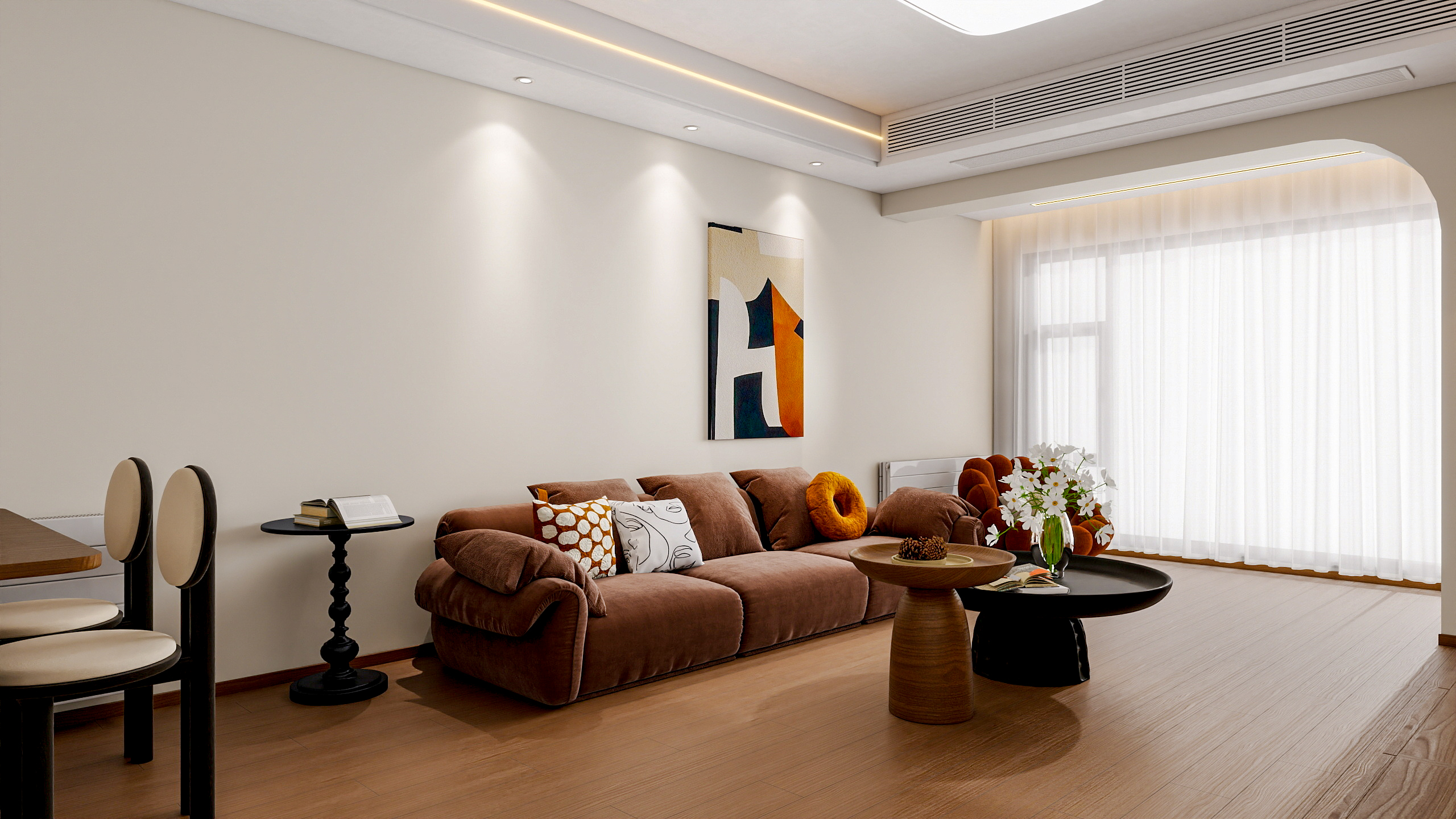 四川成都滨湖璟园（113平方中古风三居室）-3