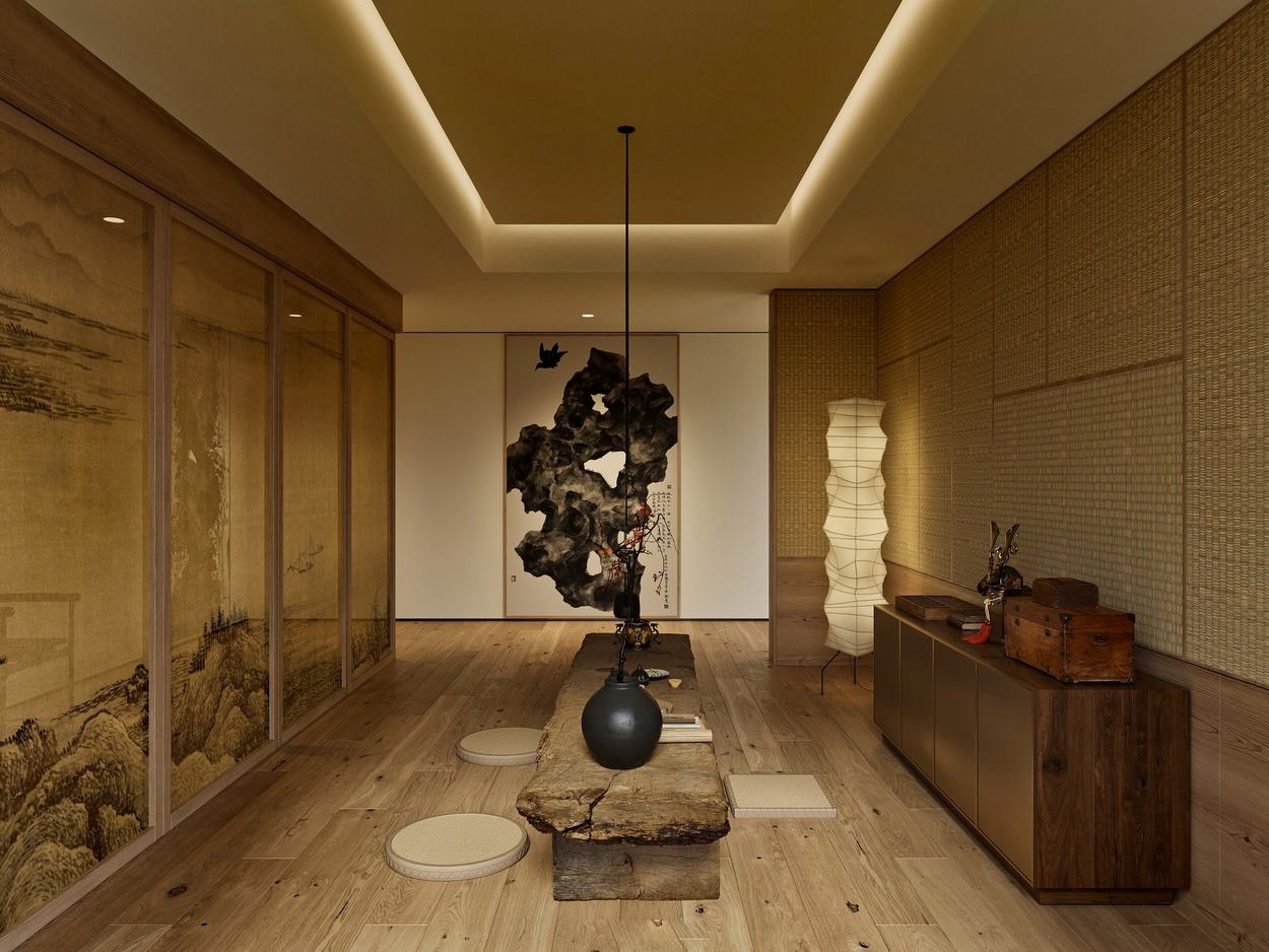 忆江南·中式别墅丨ZHBB 效果表现-46