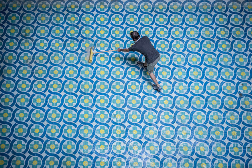 西班牙艺术家的地面彩绘 / Javier de Riba-34