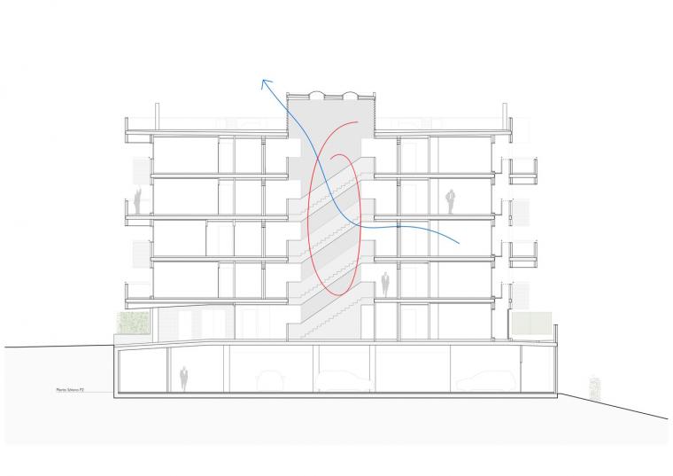 西班牙 58 VPO Torresolo 公寓楼——白色砖块与暗黑色铝材的现代居住建筑-46