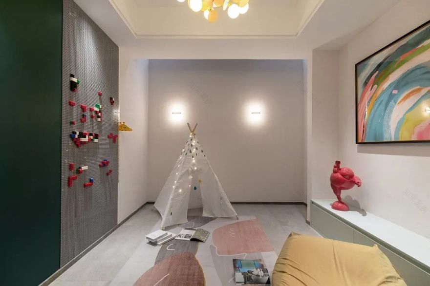 三代同堂的 400㎡现代轻奢之家,自由舒适又不失精致-30