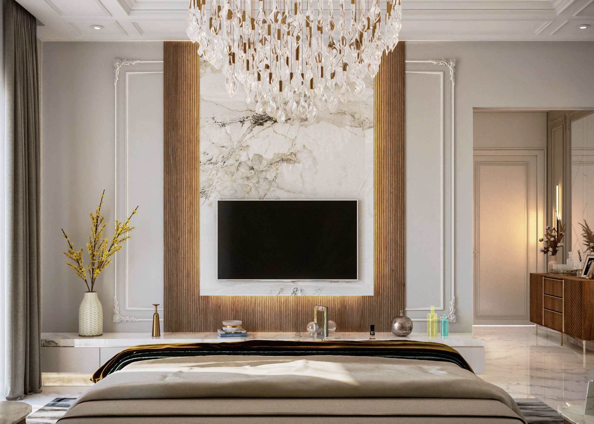 Master Bedroom Suite 新古典风格设计-6