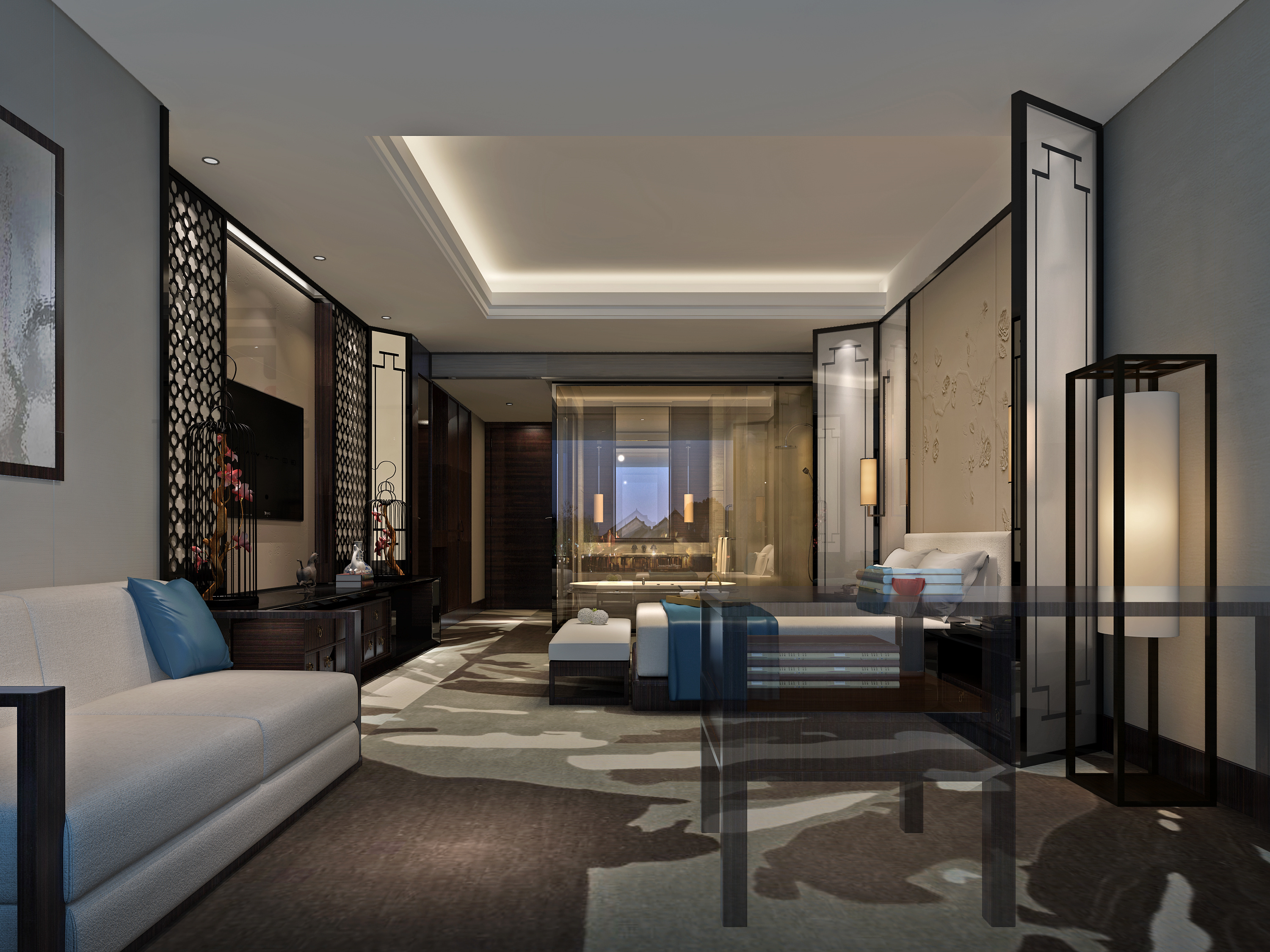 细谈——新中式酒店宾馆设计-4