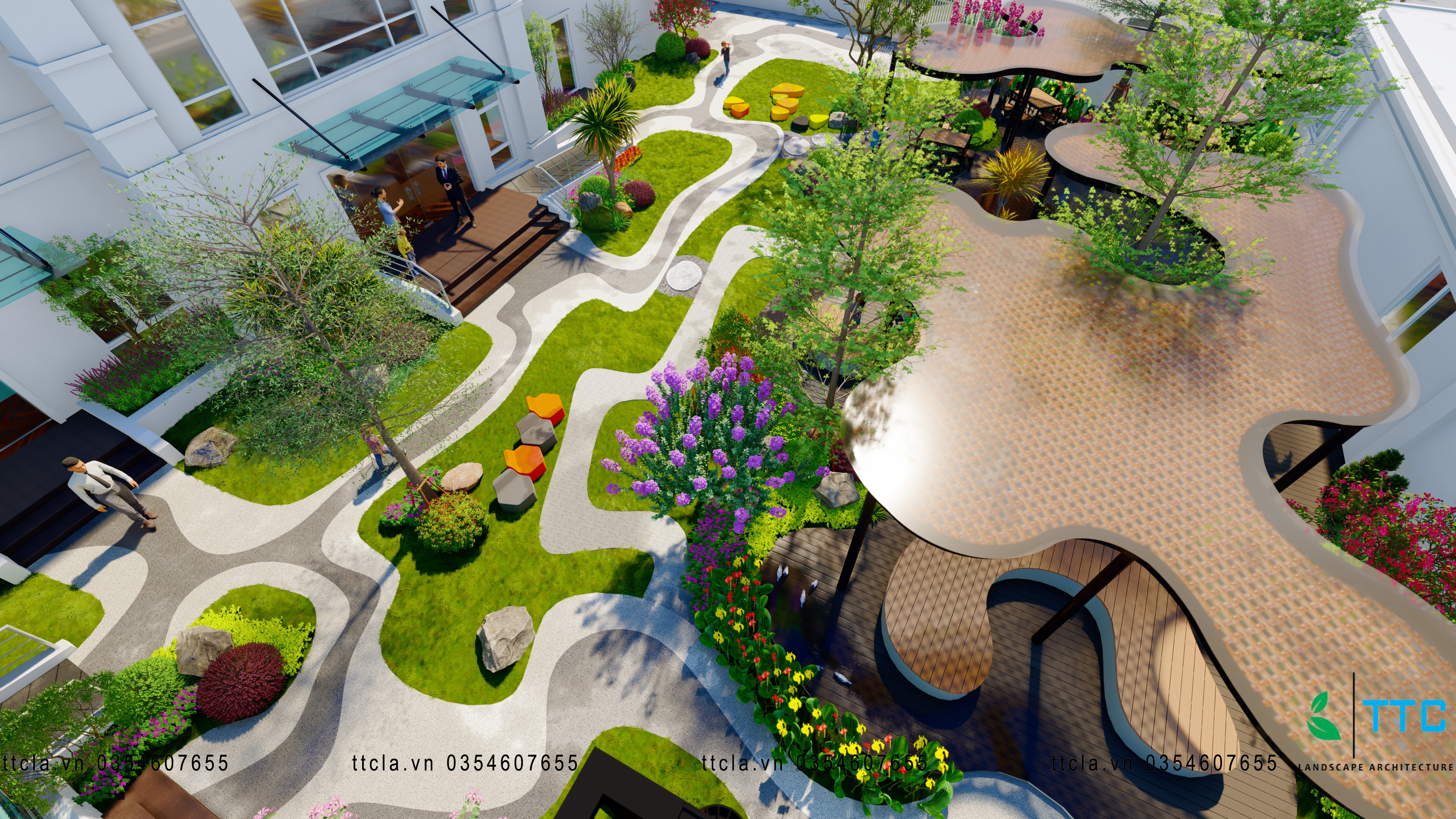 六年级中心兰兹卡普设计丨越南河内丨TTC 景观设计有限公司-18