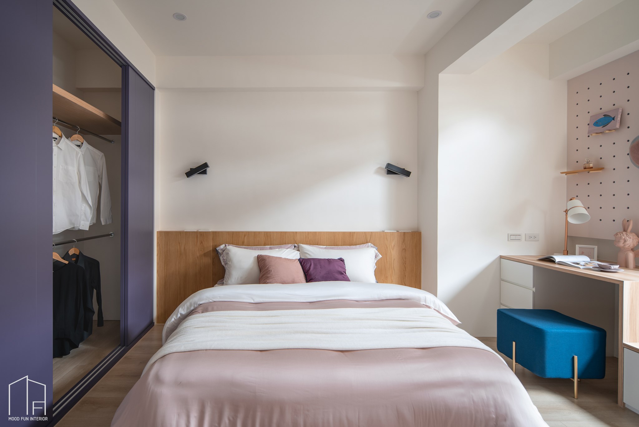 穆丰空间设计 | 88㎡北欧老屋翻新，色彩缤纷安全舒适-20