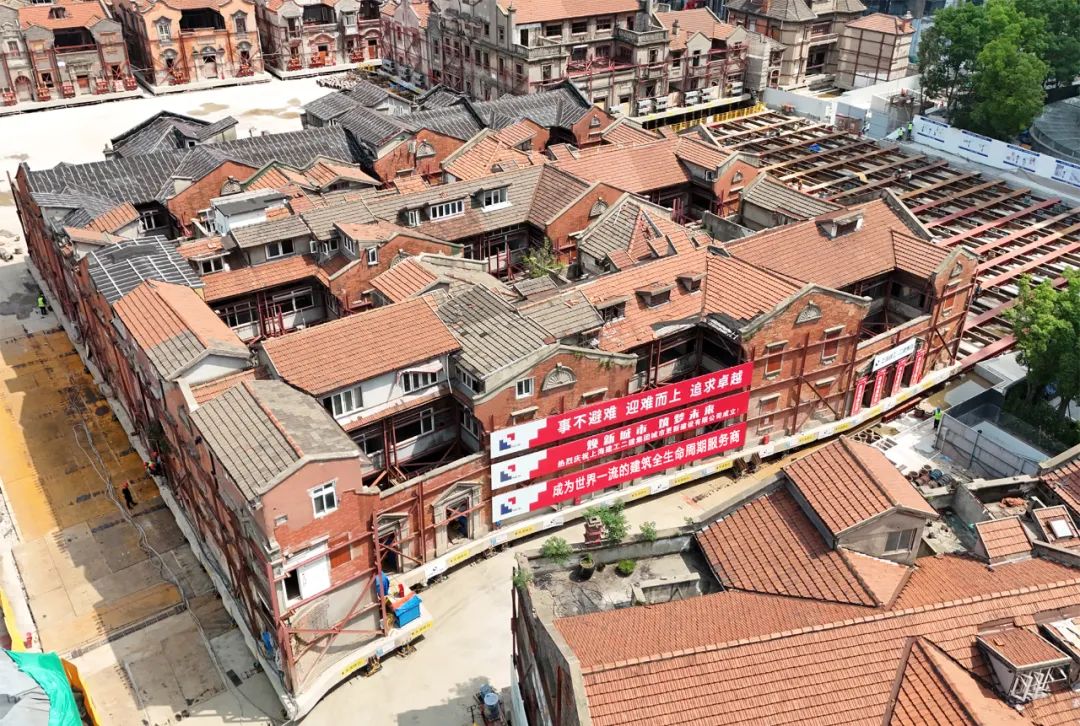 7500吨石库门建筑群“华严里”归位，上海建工开启张园5.3万平米地下空间开发-1