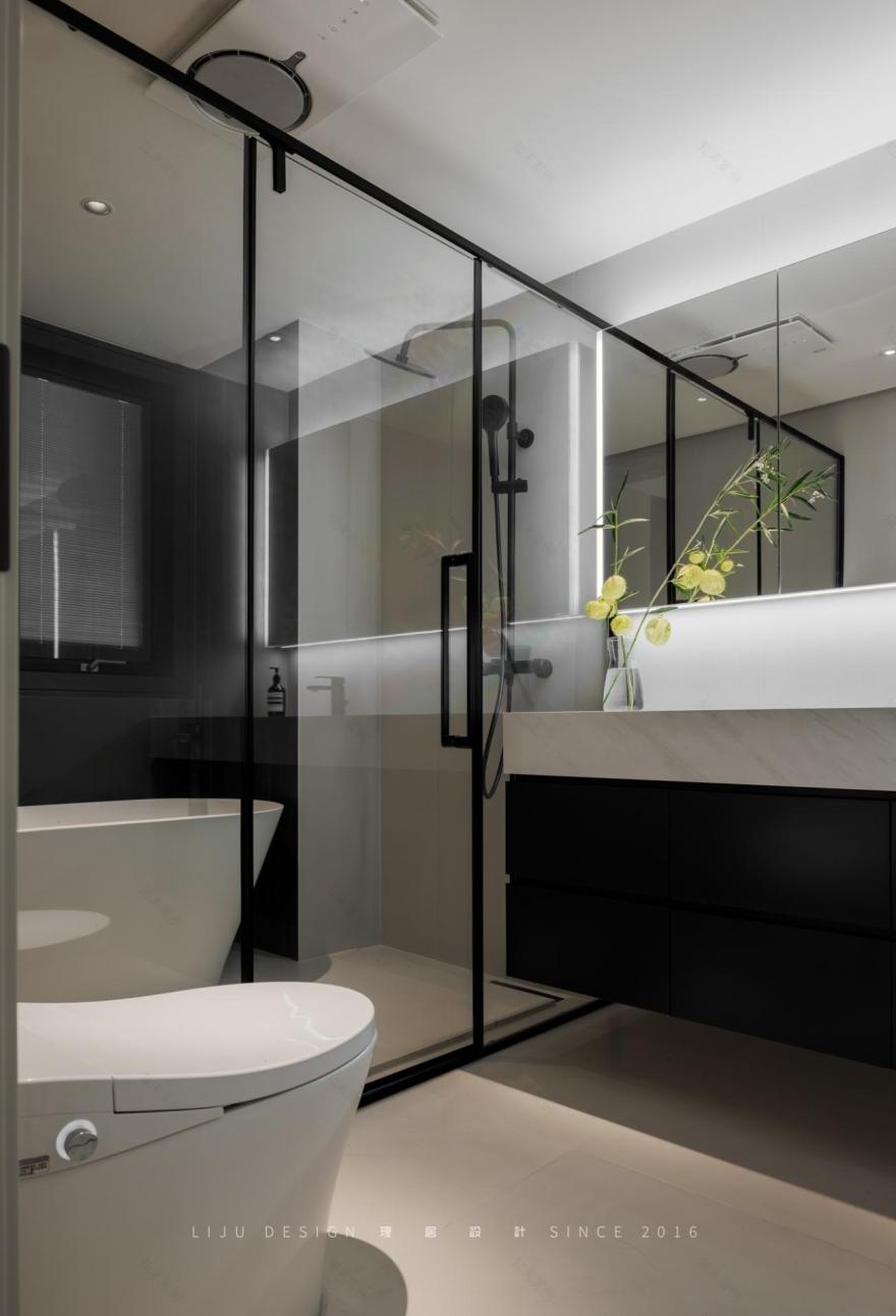 挪楼梯,借天光,还原五缘湾 230㎡复式的大宅感丨中国厦门丨理居设计-67