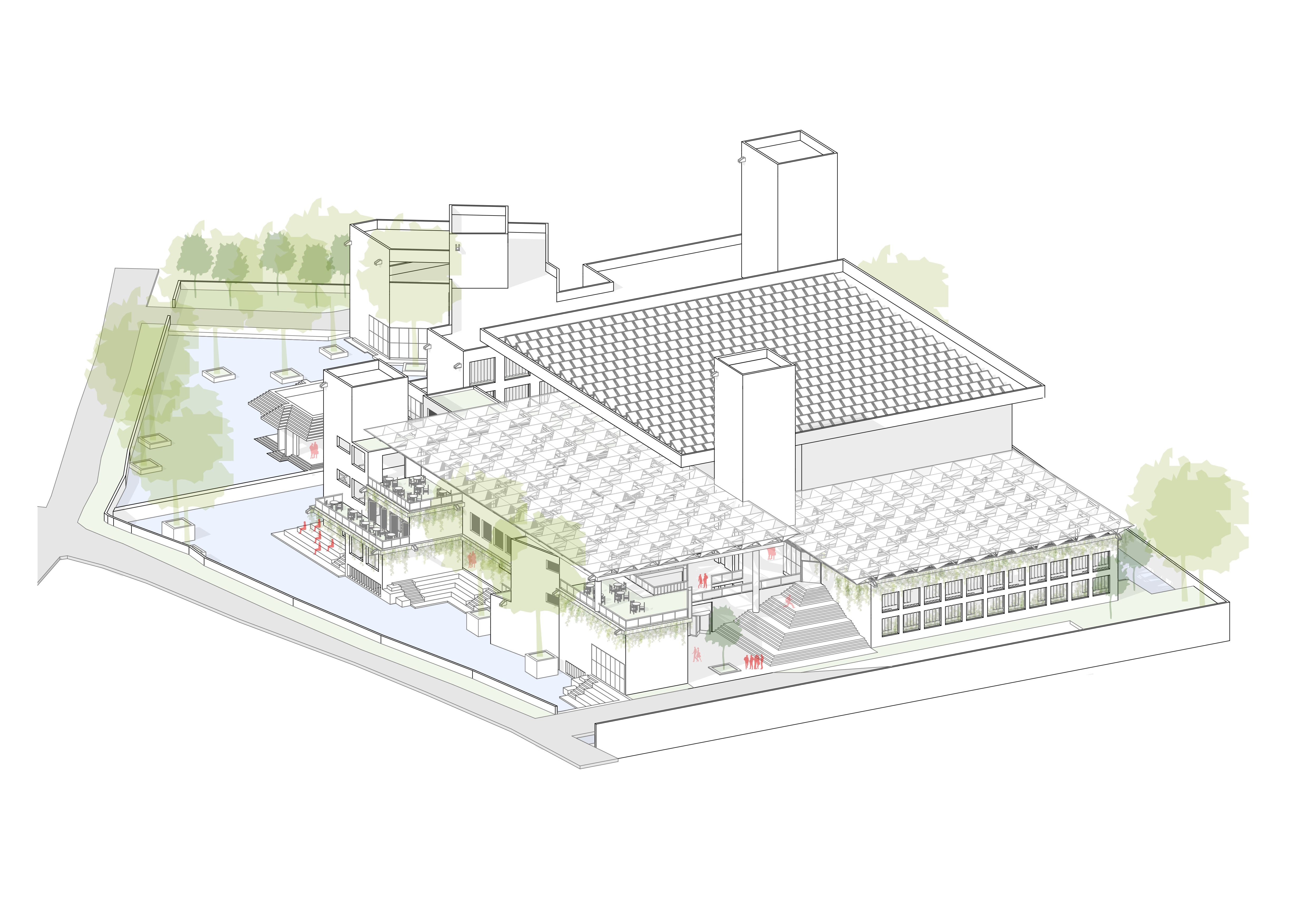 城市乌托邦 · 新型教育办公校园设计丨the glassbox collective-23