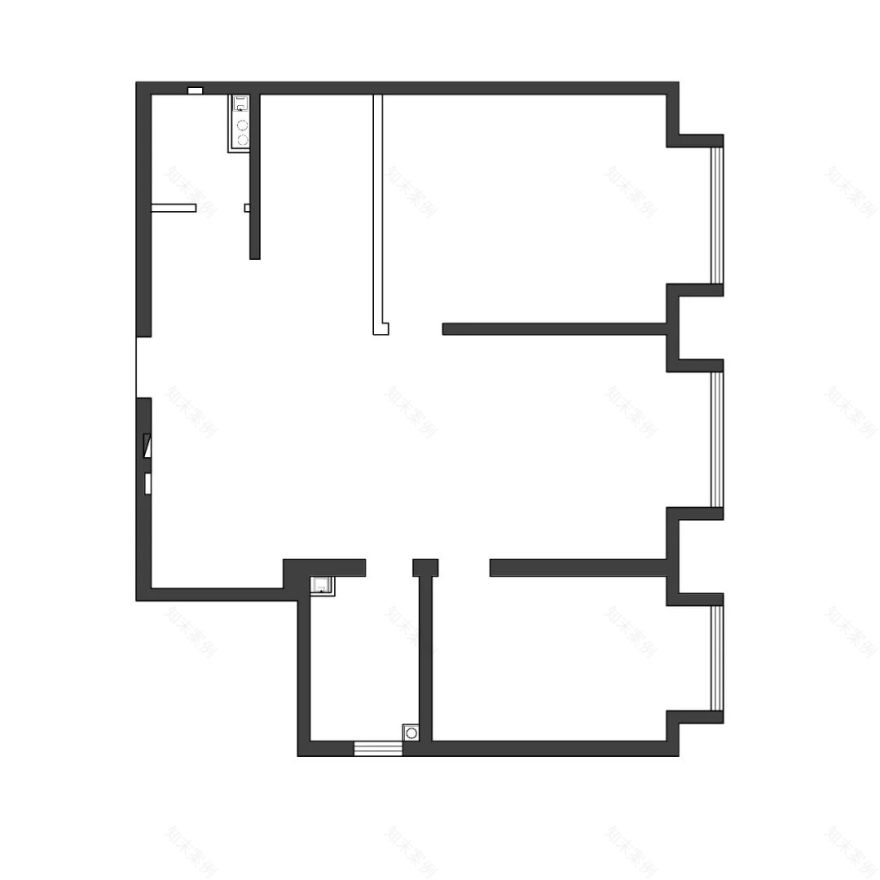 金海国际 · 96m²极简黑白灰家居设计丨中国北京丨梁筑空间设计-38