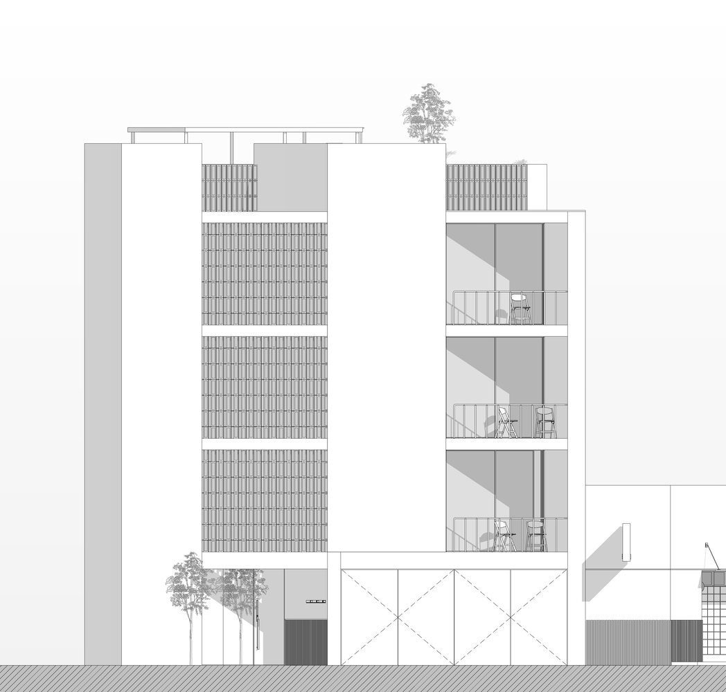 墨西哥佩雷达·韩工作室“走廊建筑”多功能空间设计-26