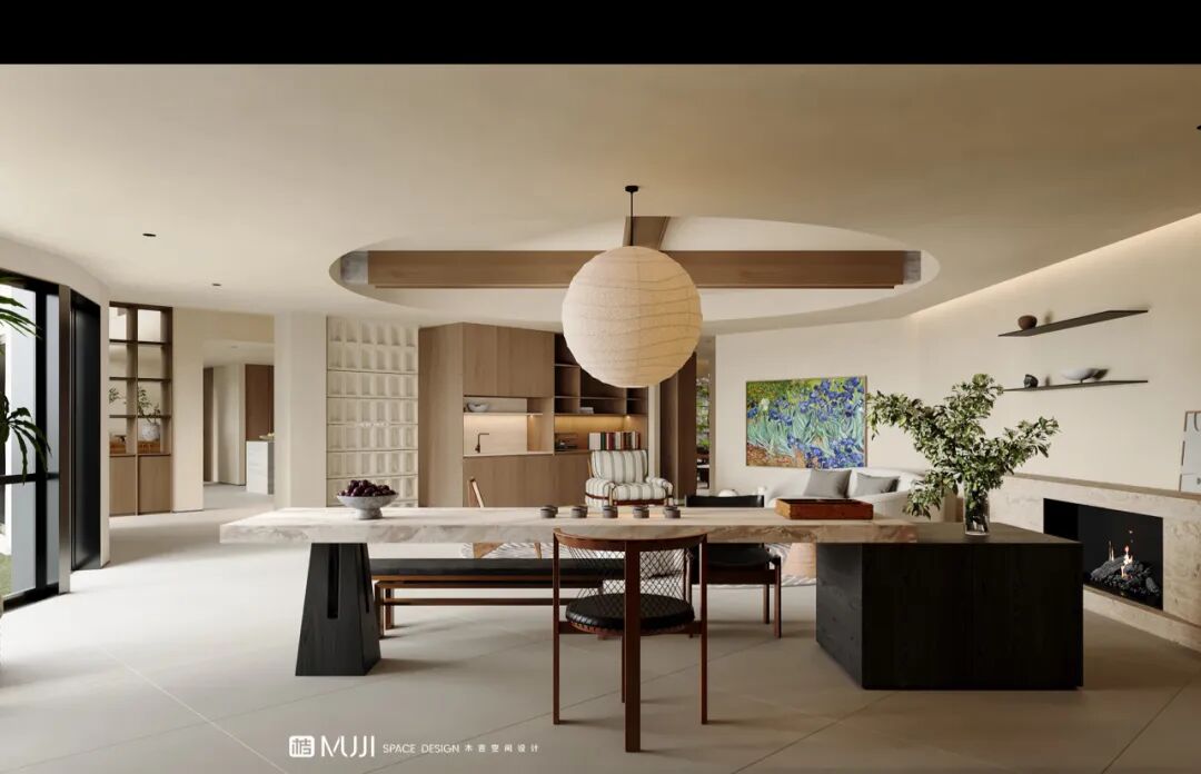 木吉新作｜在四层侘寂别墅中，寻找时光沉淀的诗意栖居-37