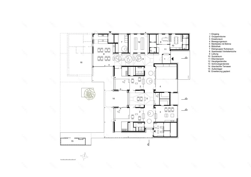 斯彭格勒加斯幼儿园丨Austria丨tagger3architektur-36