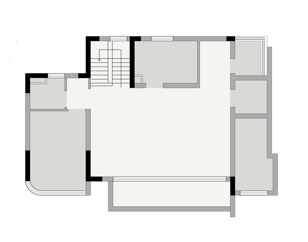 法式混搭住宅设计丨中国成都丨成都宏福樘设计-11