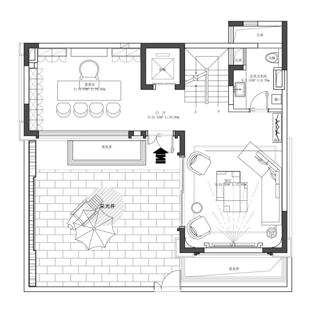 300㎡木质与石材奏响现代风的自然和弦丨紫苹果全案设计-6