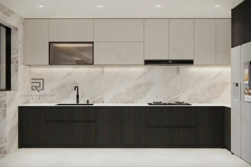 嘉陵江天 · 220㎡天际大平层的阔景设计与生活品味丨中国渝北丨澹然团队,橙色软装-40