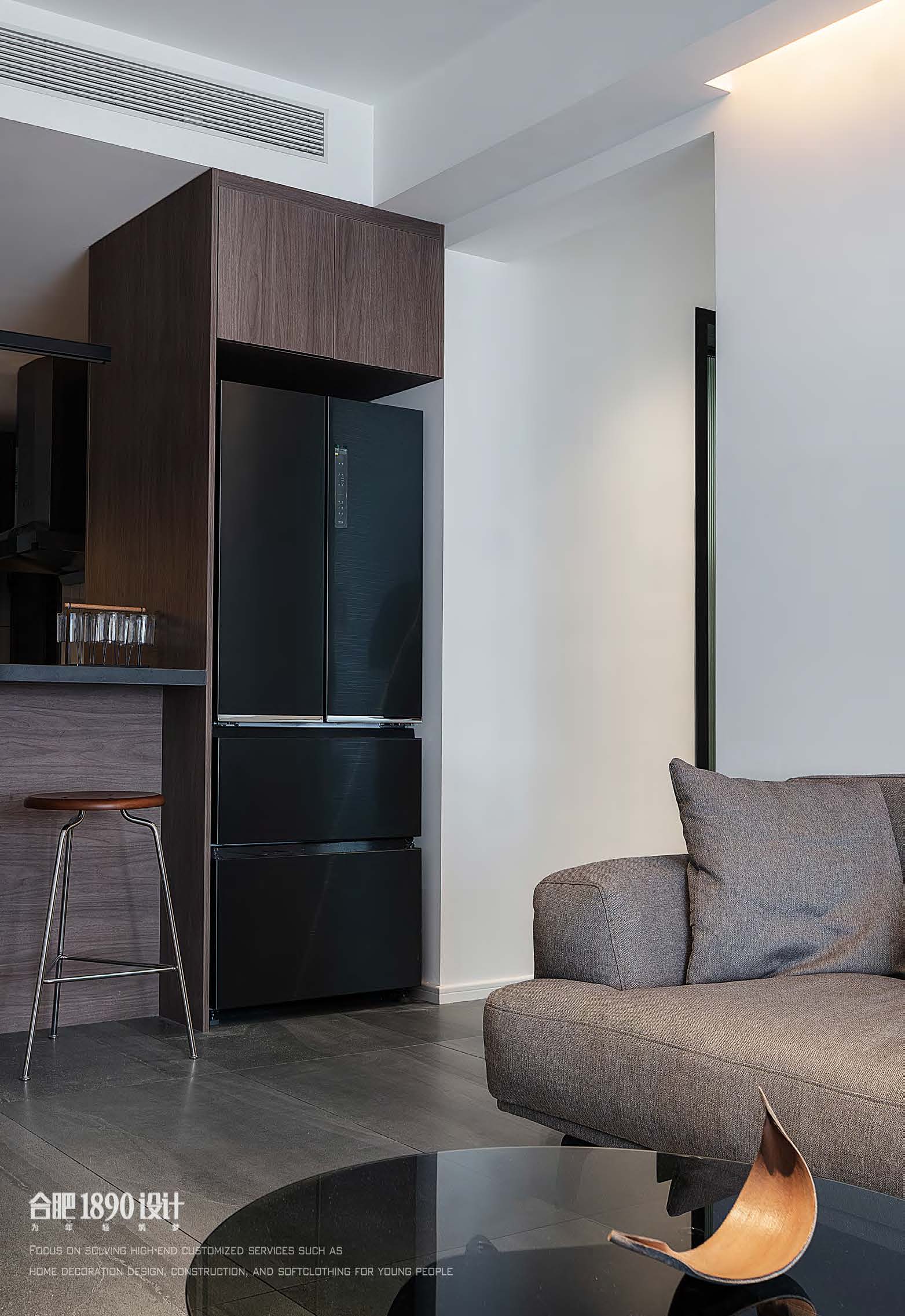 合肥1890设计|高铁都市花园：98m2时尚酷感的年轻宅-45