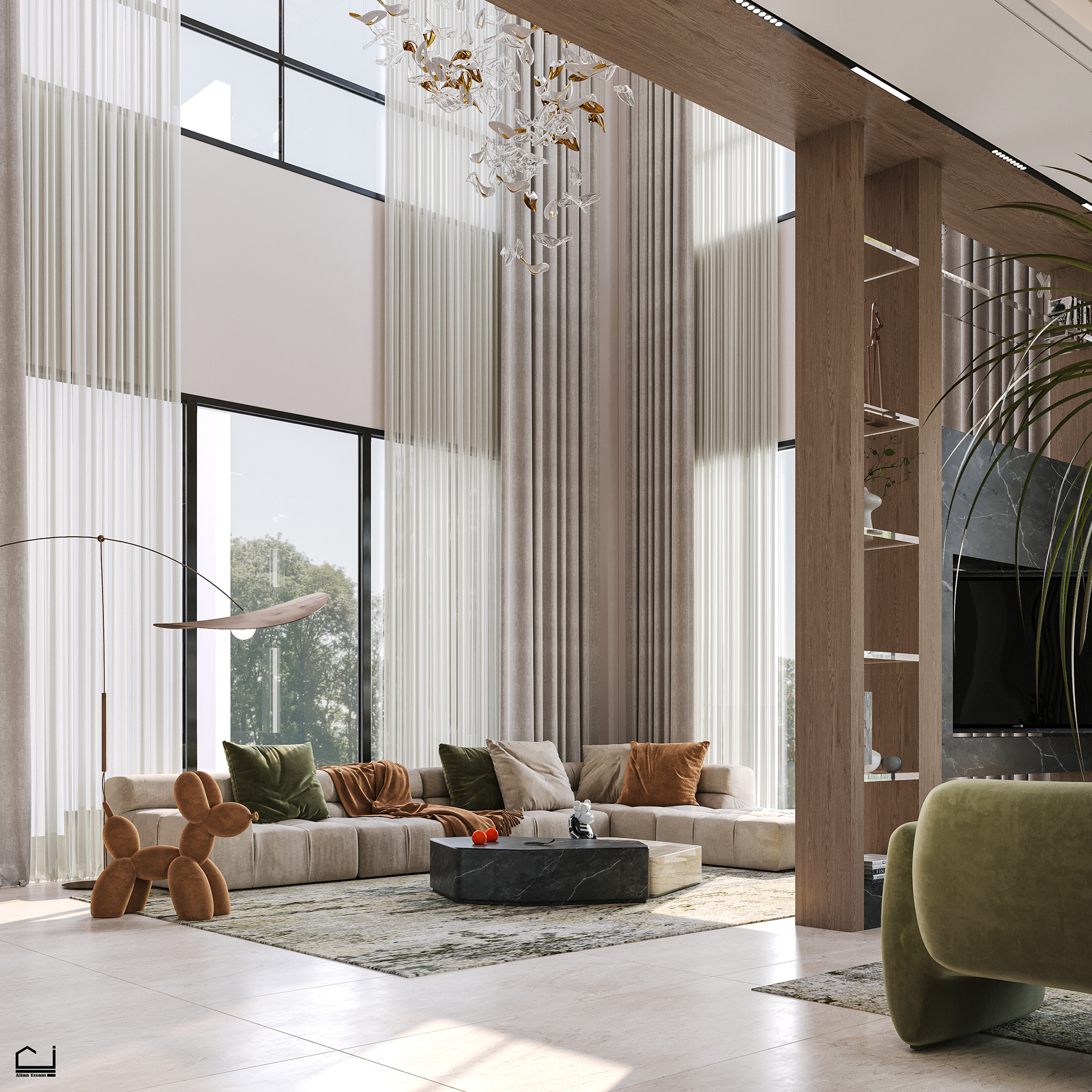 现代大厅丨阿联酋丨Aliaa Essam-1