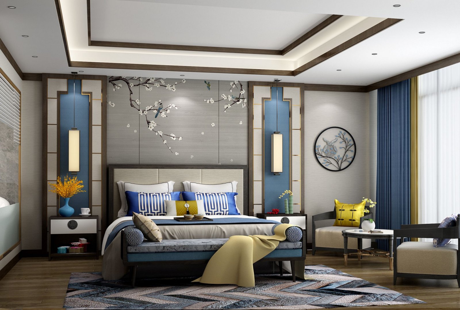 成都别墅装修｜恒大金碧天下，清风雅韵琢小景-11