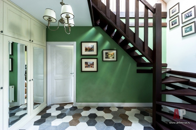 2层别墅室内设计(带坎蒂和普罗旺斯风格元素)丨俄罗斯莫斯科丨Зеленецкая Варвара,Петухова Мария-12