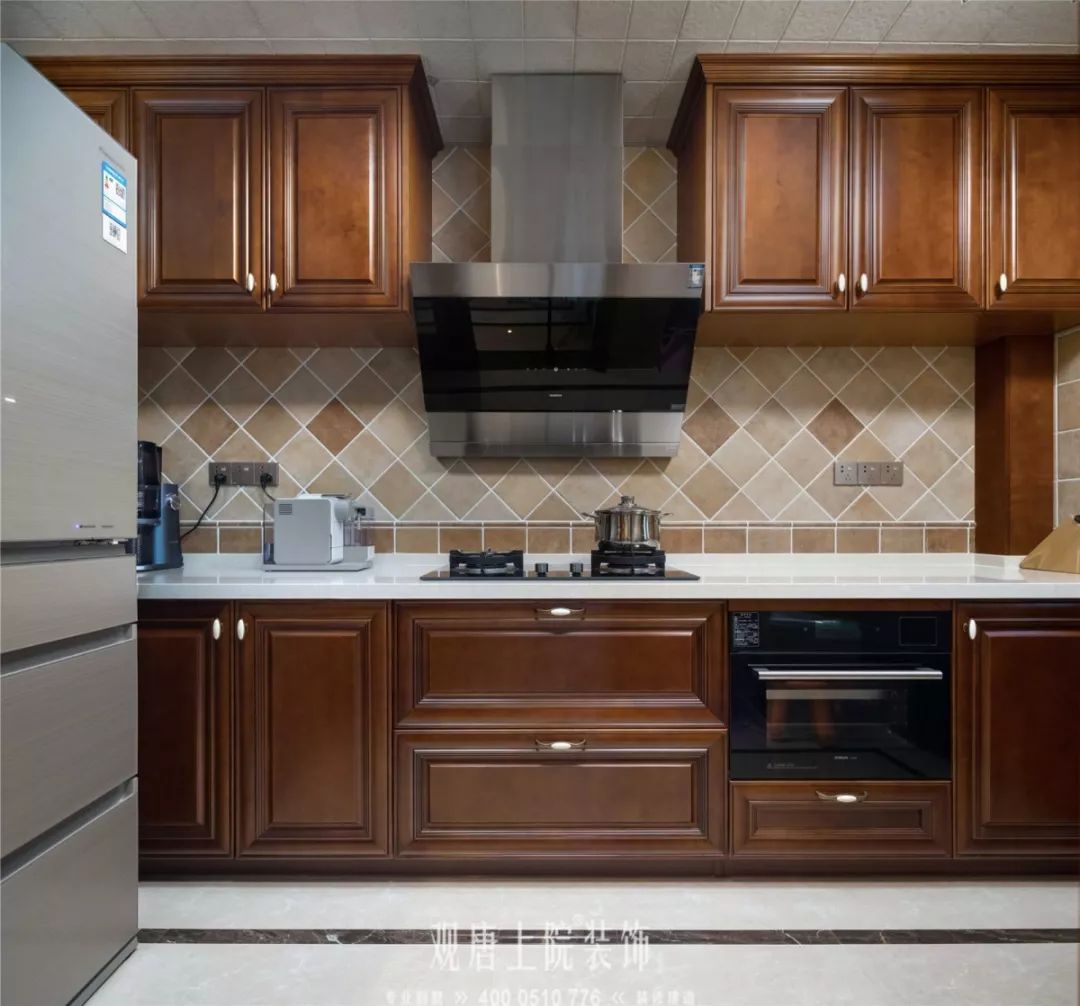 观唐上院解磊 | 香槟花园 150㎡美式中魂,定制生活热爱-24