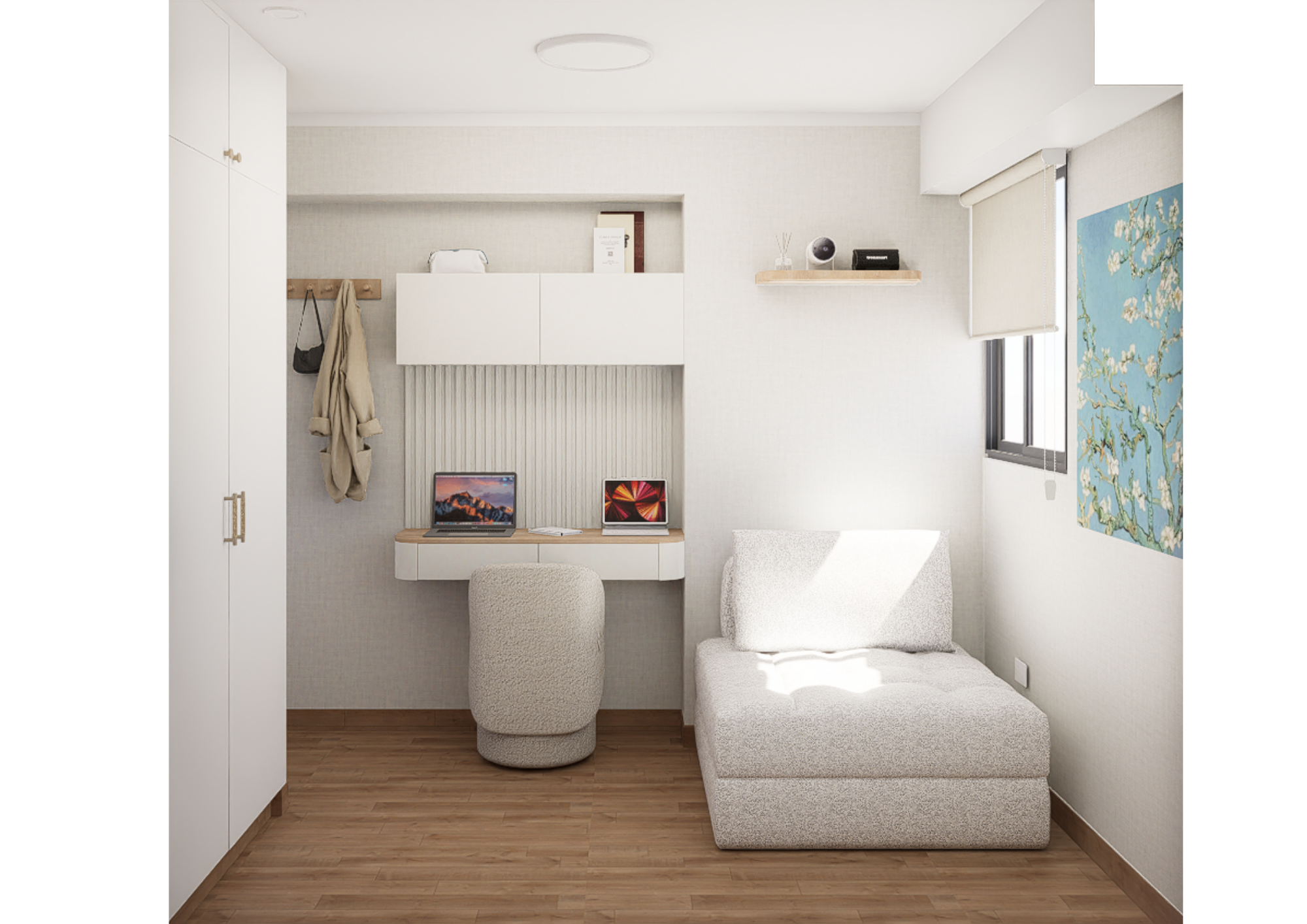 ESTUDIO,DORMITORIO SECUNDARIO 项目丨Arq. Anahí Huallipe-3