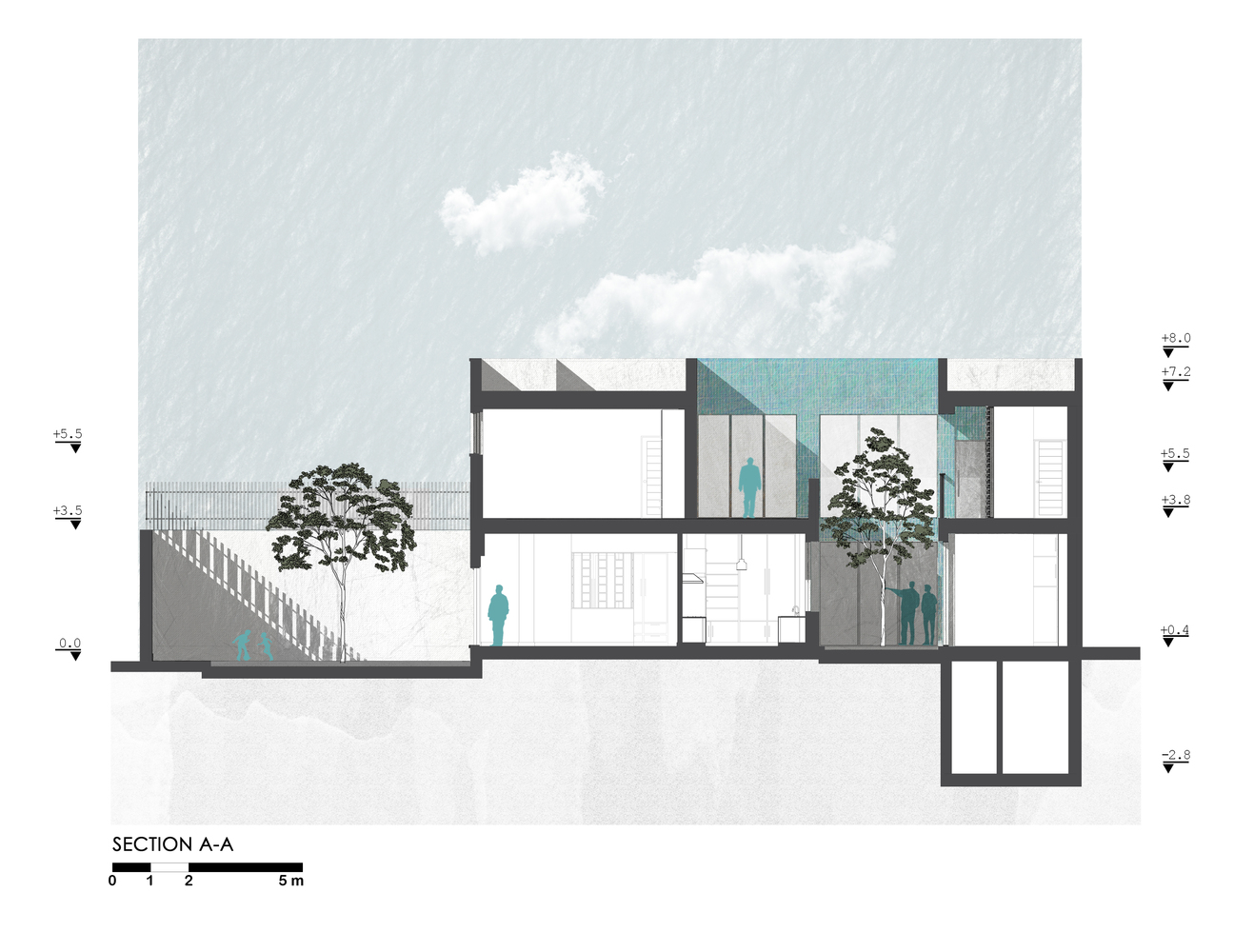 蓝院住宅的简约魅力-22