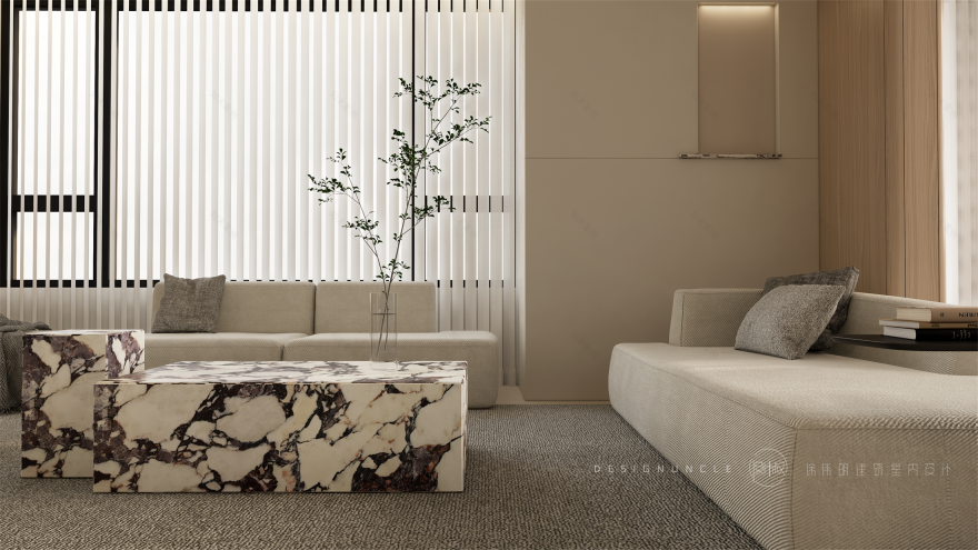 金悦府三室两厅两卫装修案例丨徐伟明建筑室内设计-9