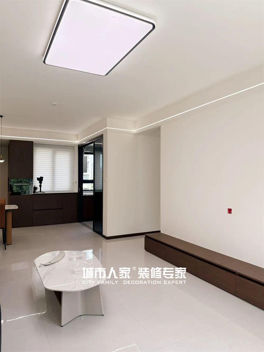 【完工实景】文昌嘉苑123㎡褪去浮华，回归本真——以棕色为韵，勾勒现代简约的温度与质感-12