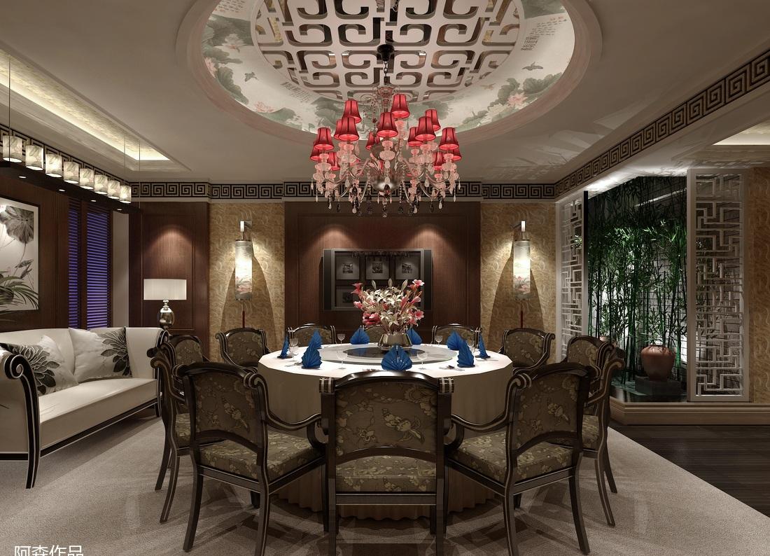 
阿森设计-紫檀食府 -22