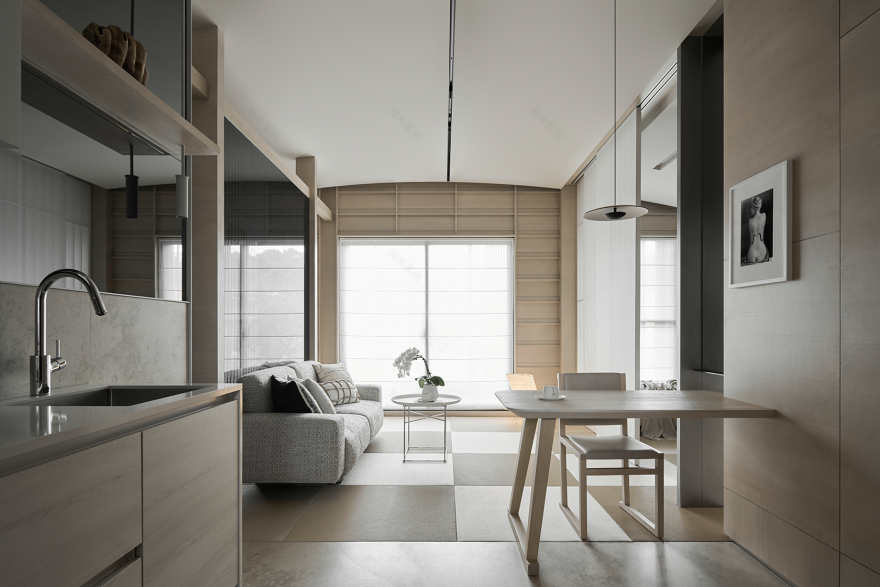 突破限制!塌塌米取代地砖,营造45平度假感住宅丨行舍空间事务所-16