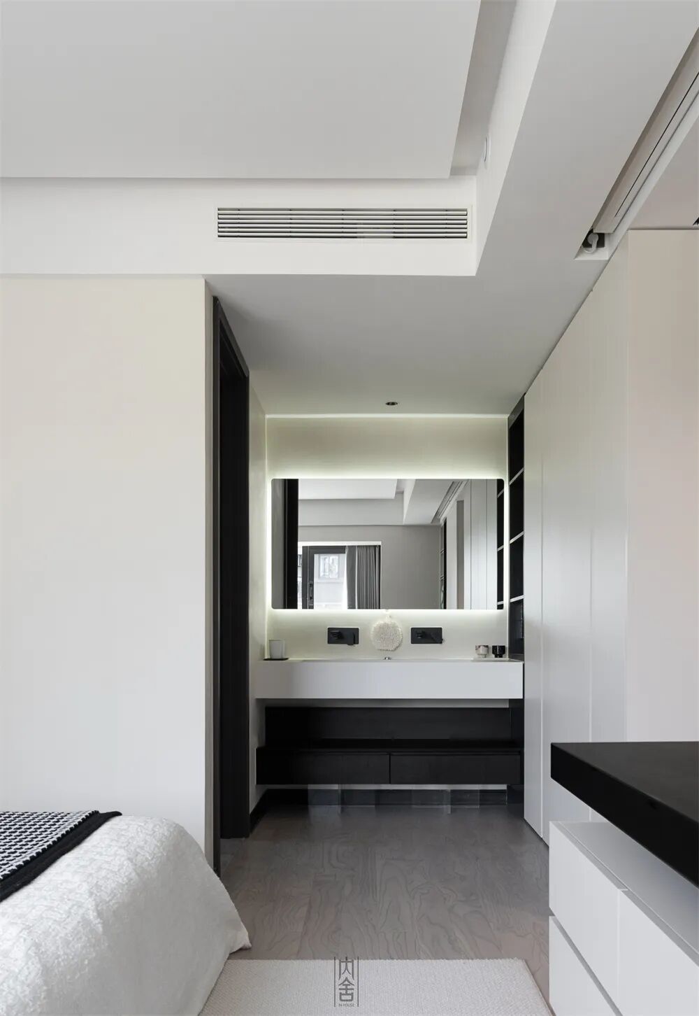 内舍软装丨125㎡现代风四室改两室，放大视野，实现储物自由！-34