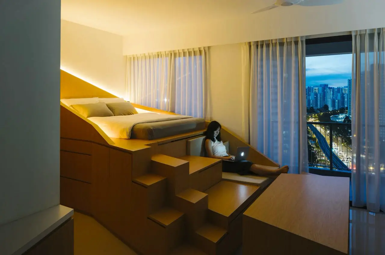 新加坡 43m2 公寓，Metre Architects 打造多功能空间-8