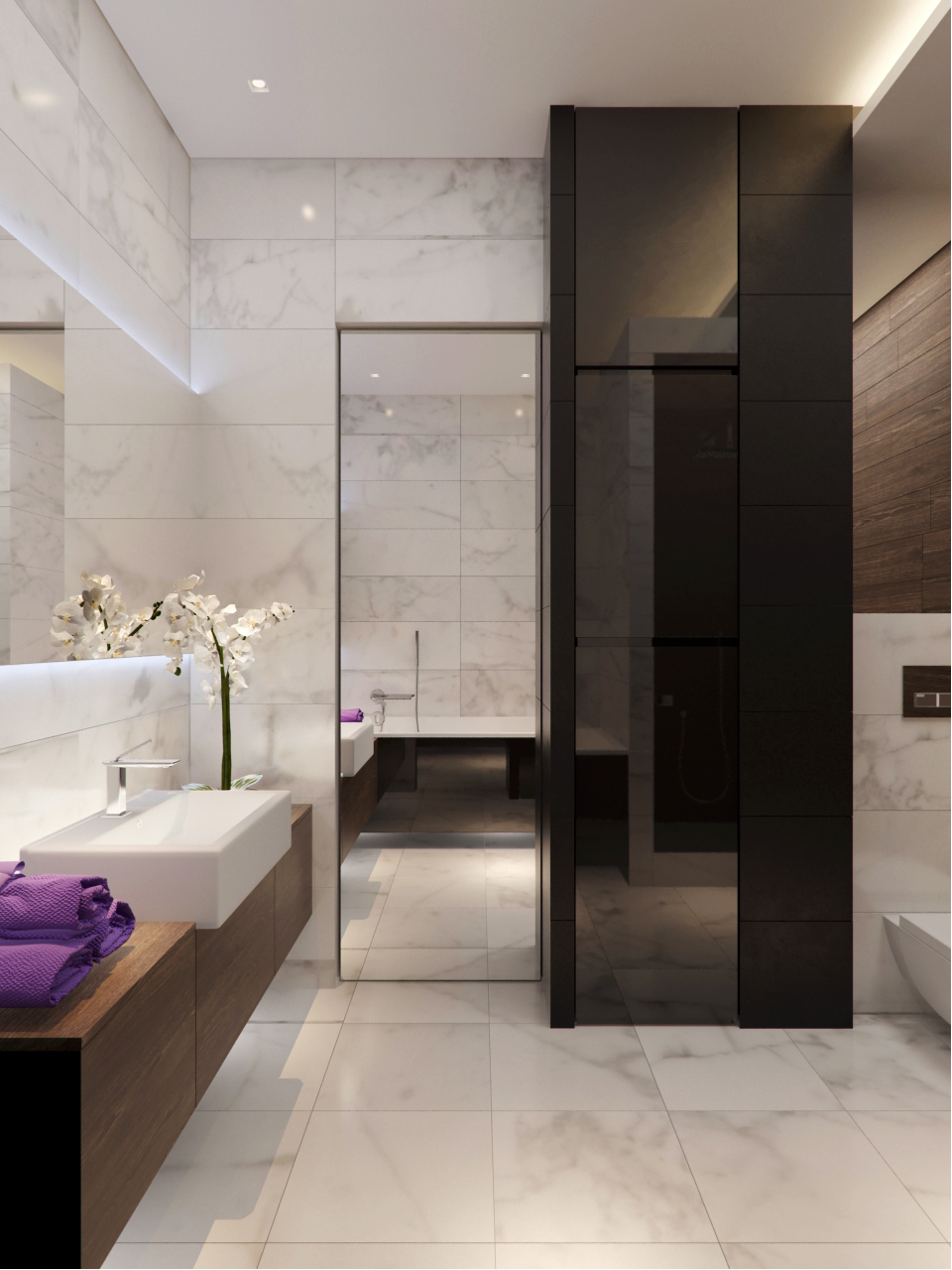 The interiors of the apartment 140 m in the residential complex Mirax park Alexandra Fedorova-3