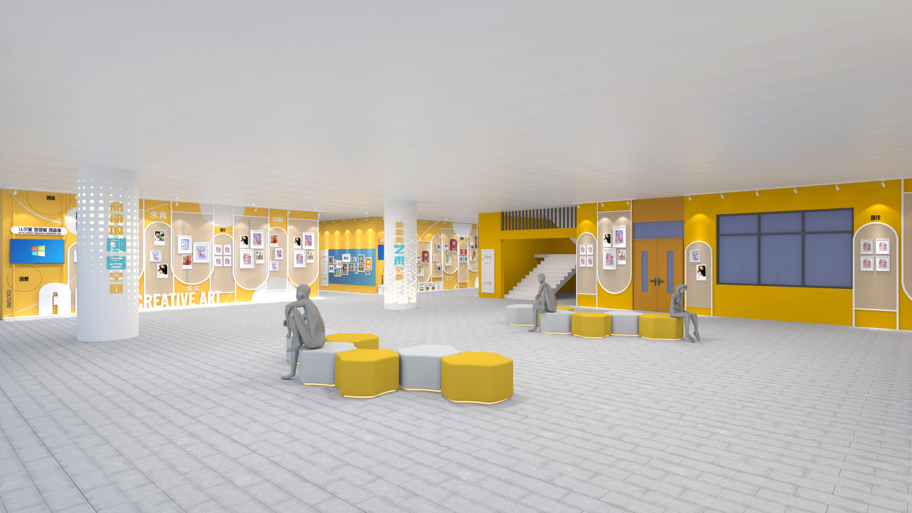 某校美术长廊设计-3